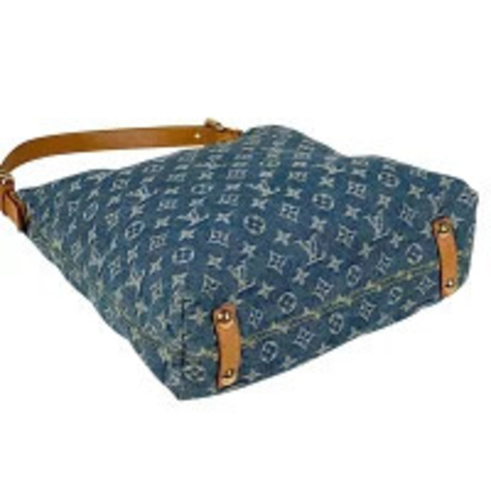 Louis Vuitton Hobo Baggy Monogram 2way Denim Bag Shoulder Blue